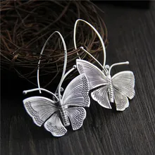 C&R Real 925 Sterling Silver Earrings for Women Butterfly Molding Thai Silver Drop Earrings Handmade Ethnic Fine Jewelry цена C&R Real 925 Sterling Silver Earrings for Women Butterfly Molding Thai Silver Drop Earrings Handmade Ethnic Fine Jewelry цены онлайн