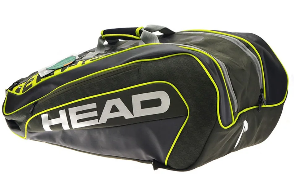 Us 51 64 50 Off Pu Head Brand Tennis Bag Men Racket Outdoor Large Capacity Sports Racquets 3 6 Pens Backpack Black In