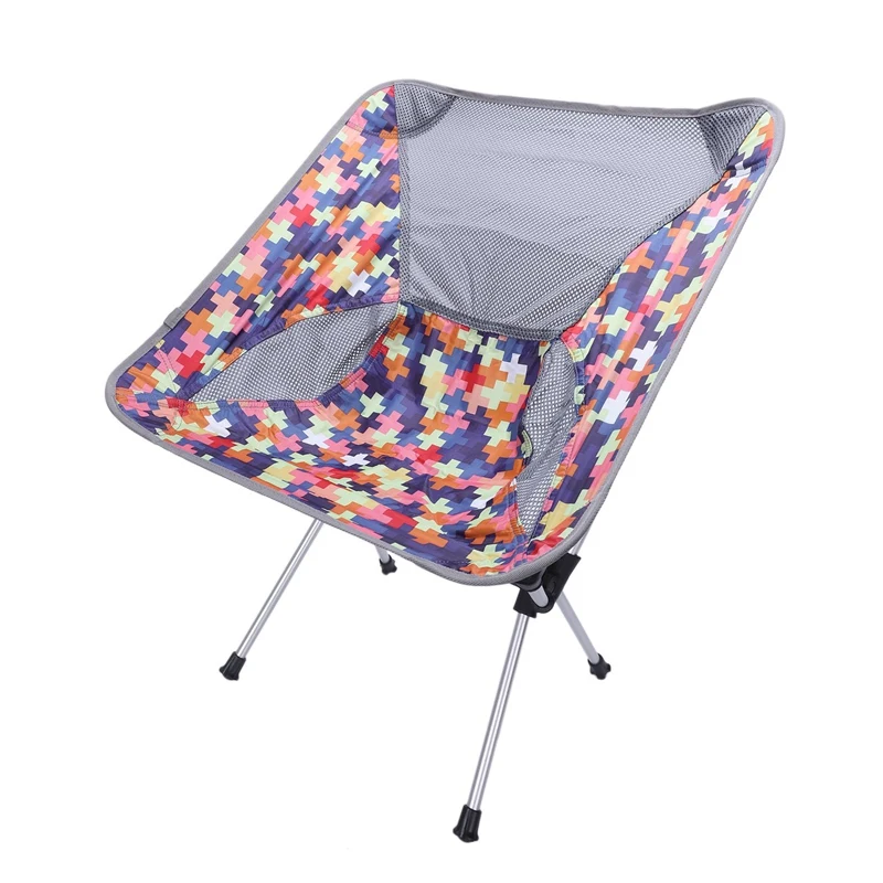

Portable Outdoor Folding Moon Chair Camping Chairs Beach Fishing Ultralight Chair Carry Bag