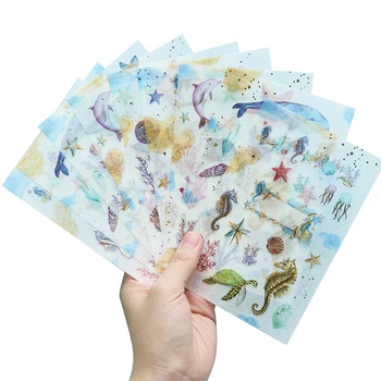 

1pcs/lot Kawaii Underwater world cartoon sticker Diary Label Stickers Planner Decoration Scrapbooking DIY Sticker Stationery