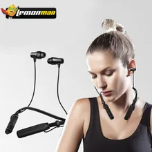 LemonMan наушники для смартфона черные Модные металлические bluetooth наушники для телефона беспроводные шеи повесить стиль bluetooth наушники
