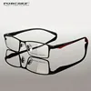 Титановая оправа для очков TR90 для мужчин, компьютерные оптические очки для близорукости, nerd TH8218, деловая наполовину оправа для очков ► Фото 3/6