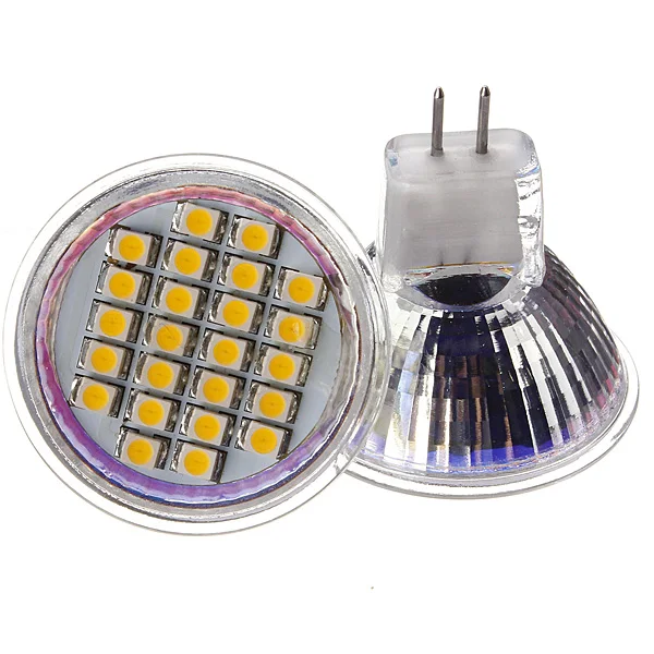 Самая низкая цена MR11 24 SMD 3528 1210 светодиодный энергосберегающий прожектор теплый белый чистый белый свет лампы AC/DC12V