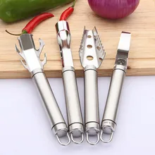 1 набор из нержавеющей стали, клипсы, Овощечистка, домашний кухонный гаджет, четыре предмета, фруктовые рыбные весы, овощечистка