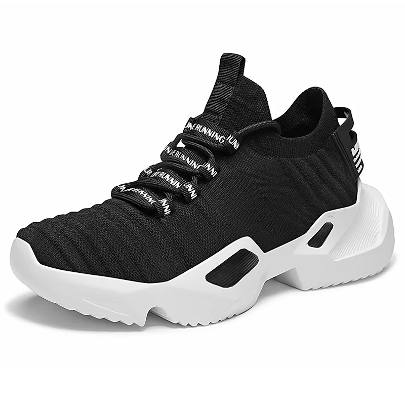 Мужские кроссовки, уличная спортивная обувь,, легкие носки, спортивная обувь для мужчин, кроссовки, zapatillas hombre Deportive - Цвет: Black