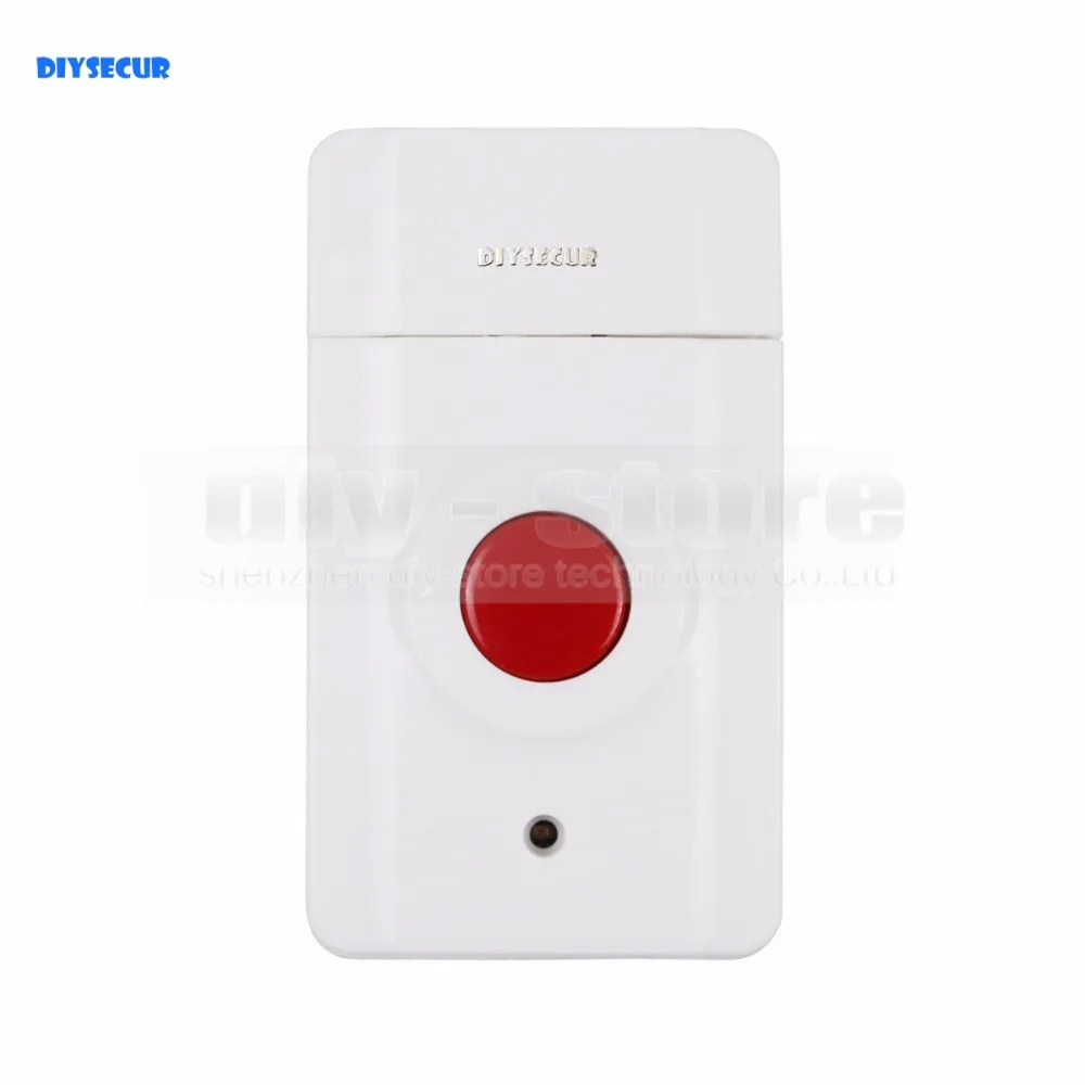 

DIYSECUR JA-01 Wireless Emergency Button for Our Related Home Alarm Home Security System 433Mhz Panic Button