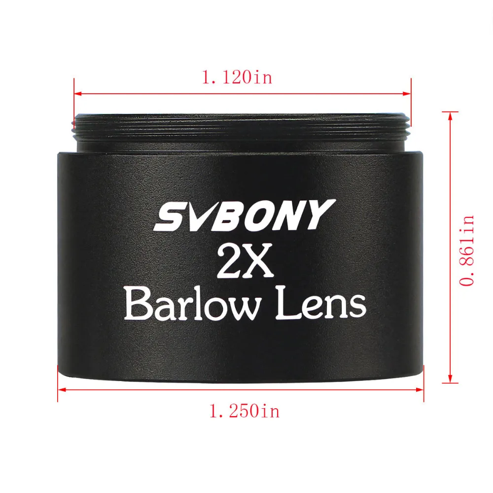 SVBONY شبه كروي العدسة تلسكوب HD واسعة زاوية 1.25 ''62 دي العدسة عدسة 4 مللي متر + 2x بارلو عدسة ل أحادي مناظير F9301 SVBONY شبه كروي العدسة تلسكوب HD واسعة زاوية 1.25 ''62 دي العدسة عدسة 4 مللي متر + 2x بارلو عدسة ل أحادي مناظير F9301