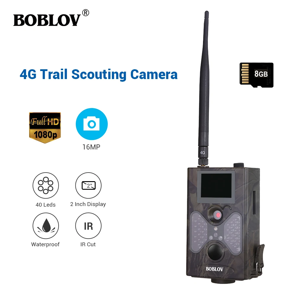 

16MP Trail Hunting Cameras 8GB Crad 4G Network SMTP Auto MMS and SMS Command Infrared Wildlife Surveillance Camera IR Photo Trap