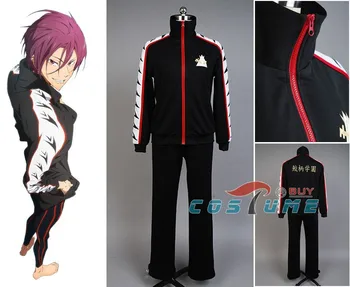 

Anime Free! Iwatobi Swim Club Rin Matsuoka Cosplay Costume Jacket Pant Full Set