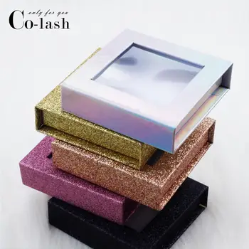 

Colash wholesale false eyelashes custom packaging box custom logo 3d mink lashes boxes faux cils strip magnetic case empty