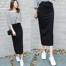 Женская эластичная тонкая Однотонная юбка для женщин, весенний Летний пляж вечерние NYZ Shop