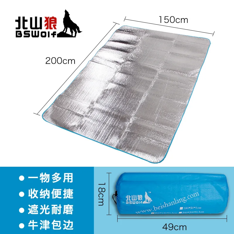 Водонепроницаемый влагостойкий коврик BSWolf из фольги 200*150 см|picnic mat|mat tenttent mat |