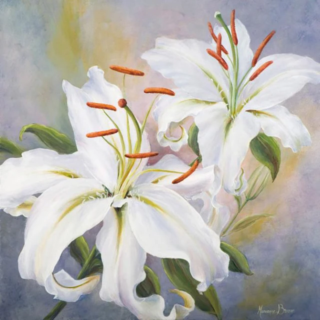 lily artist works diy diamond embroidery lily embroidery cross set lily works