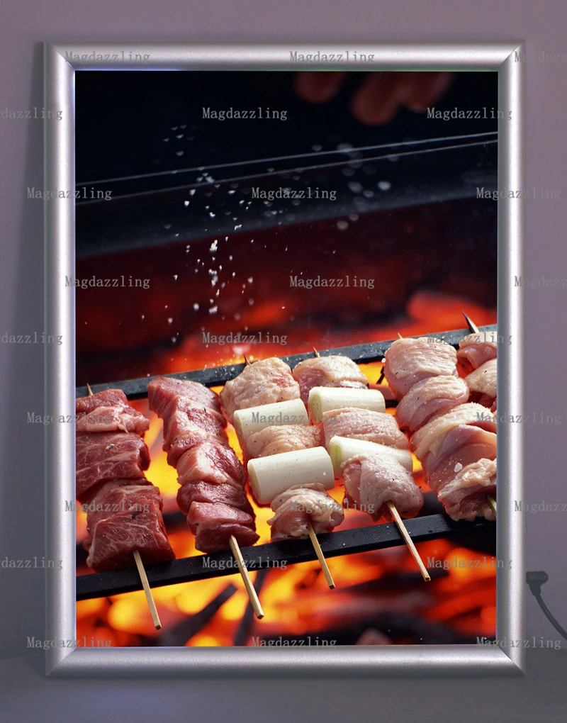 

Vertical Wall Mounted Ultra Bright A1 Led Lighted Up Menu Light Box,Slim Aluminum LED Illuminated Photo Frame Lightboxes