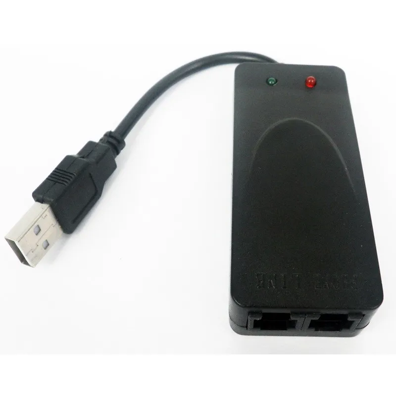 Новый 2 Dual Порты USB 56 К V90 v92 Внешний Dial Up голосовых данных факса модема Поддержка