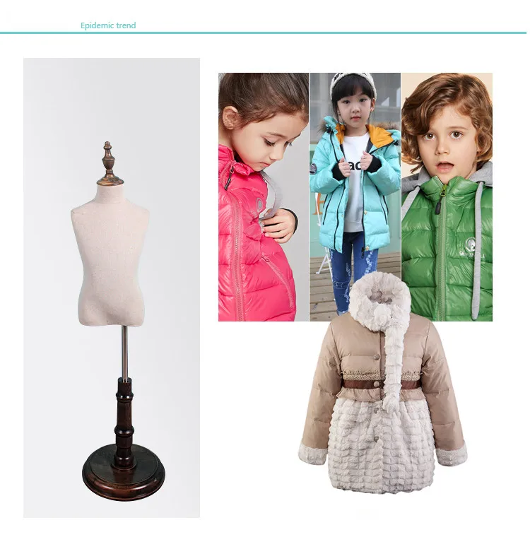 Children mannequins for dresses Child Upper Body mannequin Kids