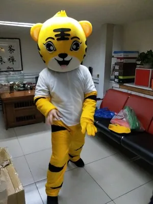 Костюм талисмана тигра желтый Король тигр много видов медведя талисман костюм животных мультфильм маскарадный костюм взрослый размер