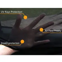Блок комаров солнцезащитный тент Sox Универсальный подходит для ребенка сзади большое боковое окно автомобиля солнцезащитные оттенки путешествия для автомобиля, 1 пара qyh
