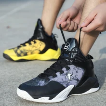 Мужские профессиональные высокие баскетболист Джордан обувь пара светильник спортивные кроссовки Сетка Дышащие уличные мужские кроссовки