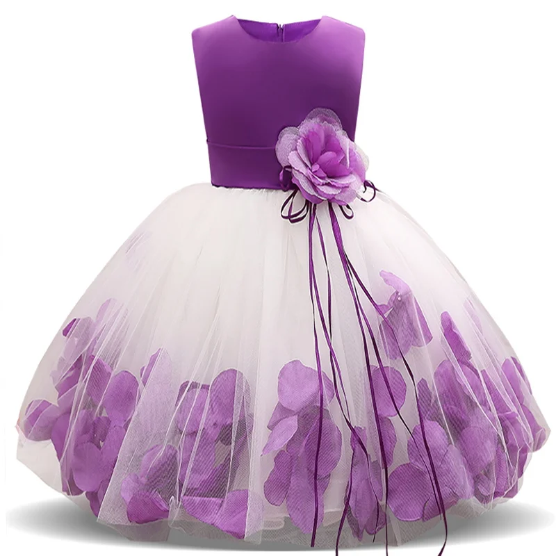 Рождественское платье с цветочным узором для девочек; платье-пачка принцессы для свадебных торжеств; платья для девочек-подростков; платье для церемонии; детская одежда - Цвет: As Photo2