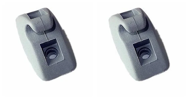 

Sun Visor Hooks Clips Grey 2 Pcs FOR VW Golf Mk2 Rabbit Jetta Passat 1979-
