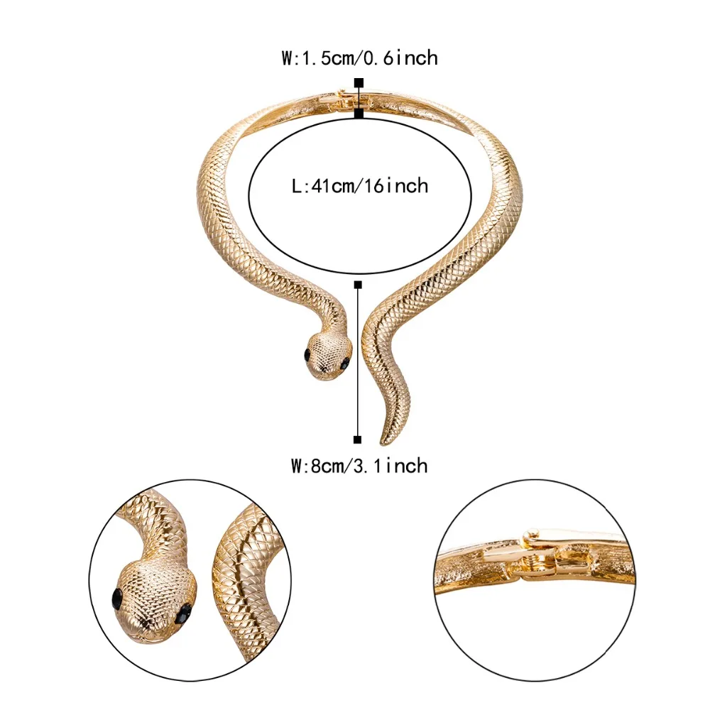 Tuliper ожерелье-змейка в виде животного, чокер для женщин, вечерние ювелирные изделия, подарок, колье Mangalsutra collares de moda
