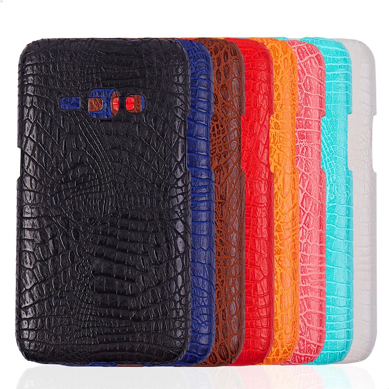 

For Samsung J1 2016 J120H Case Crocodile Grain Hard PC+PU Leather Surface Back Cover Hard Case for Samsung Galaxy J1 2016 J120