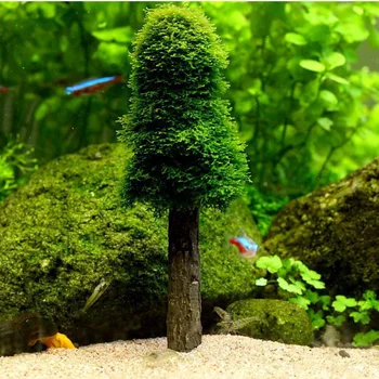 

Christmas Tree Fish Tank Moss Water Grass Decoration(Moss not included)