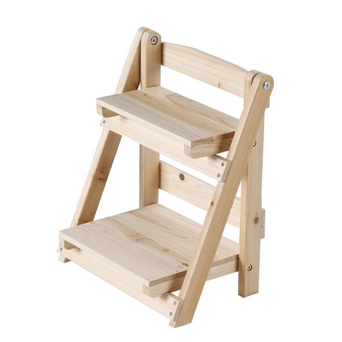 Mini Solid Wood Tabletop Storage Rack Shelf Household Flower Pot Frame Stand Garden Kit Flower Pot Holder storage Racks 2018