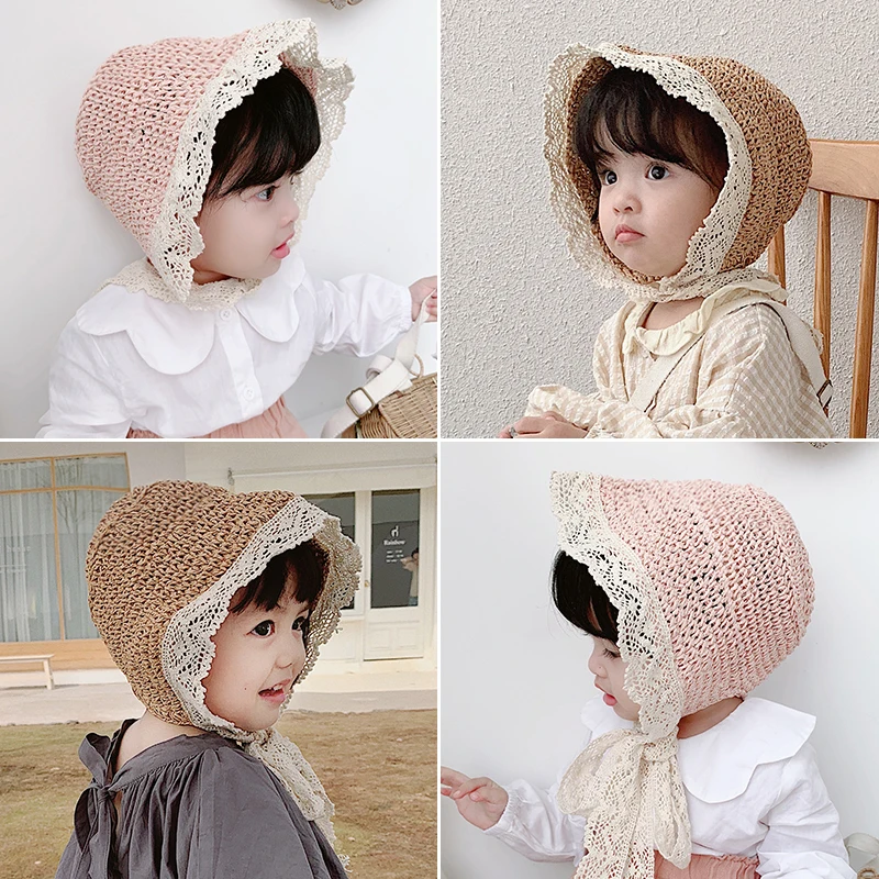 

2019 Spring New Baby Girls Outing Outdoor Dome Lace Hat Children Baby Sun Hat