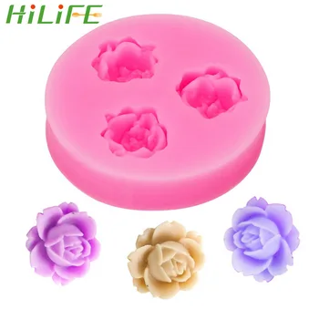 

HILIFE Bakeware Cooking Tools Cake Decoration 3D Rose Mold for Fondant Chocolate Gadgets Silicone
