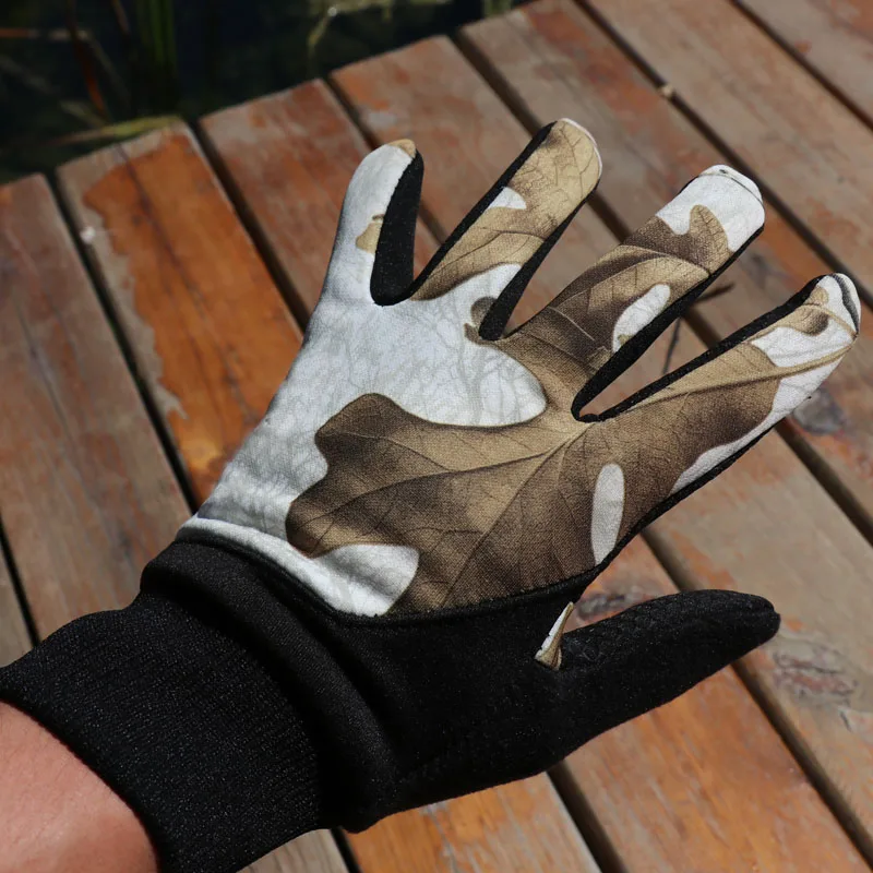Открытый противоскользящие сенсорный экран бионические камуфляжные тактические перчатки Осень Зима теплые флисовые перчатки Охотничьи аксессуары