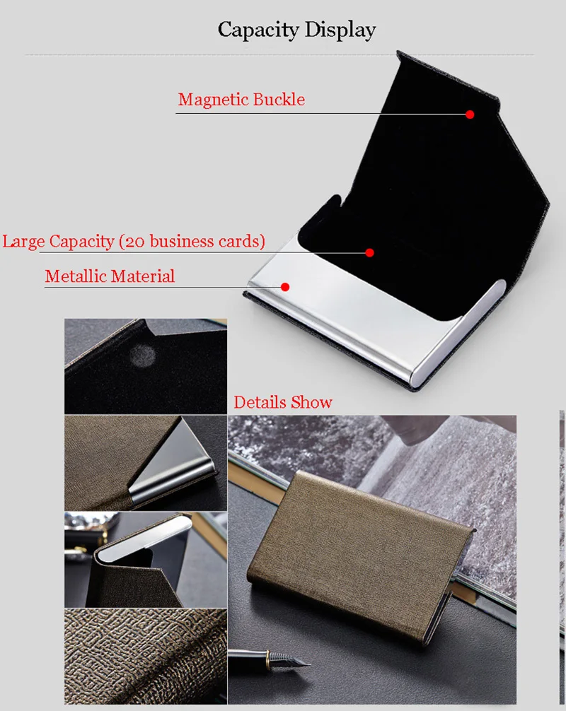 Card Holder Fashion 2017 Metal Aluminum For Women Men Small Card Wallet Case Business Credit Card Holder (5)