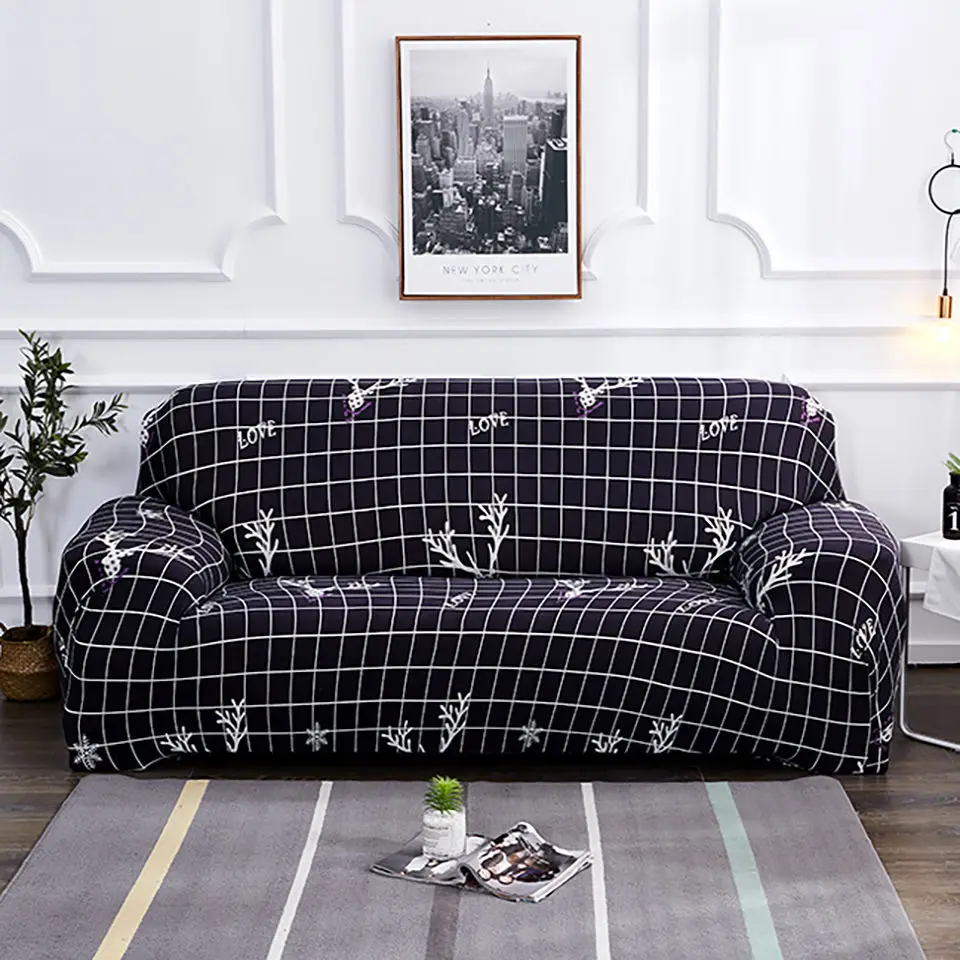 

Stretch Furniture Sofa Slipcovers Euro Covers For Sofas Sectional Throw Corner Cover Modern 1/2/3/4 Seater Couch Slipcover