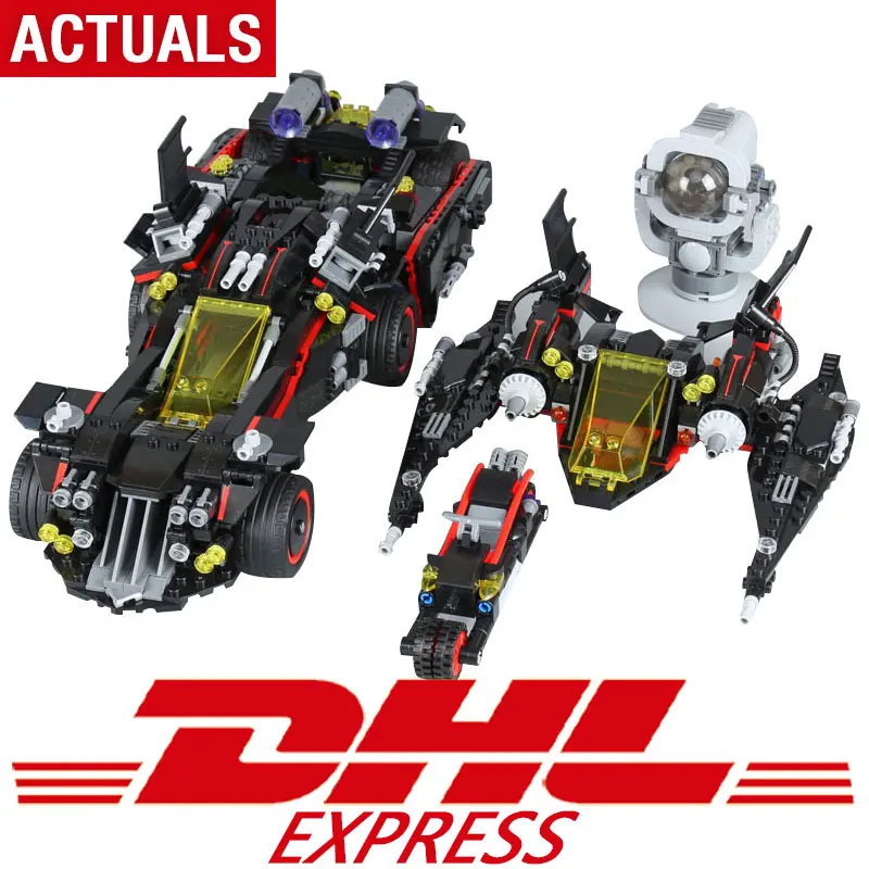 

07077 1496Pcs Genuine Batman Movie Series The Legoing Ultimate Batmobile Set Educational Building Blocks Bricks Toys Model 70917