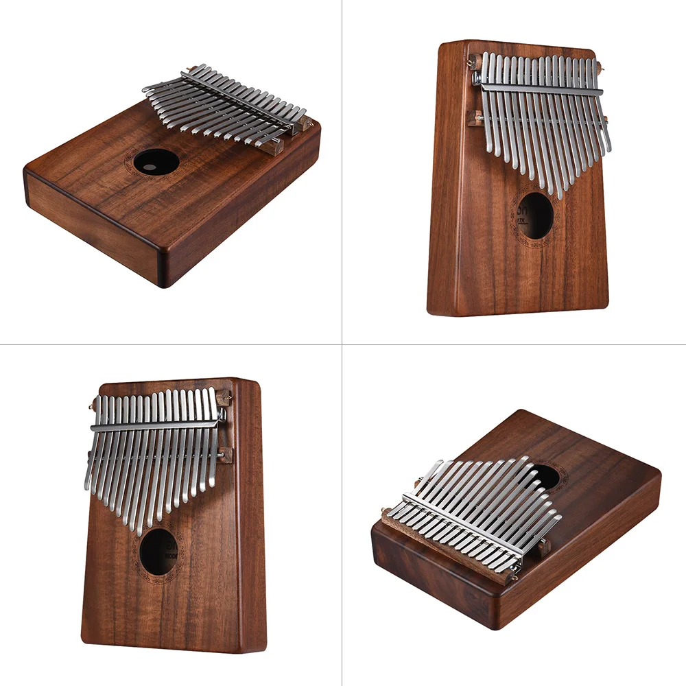 Ammoon AKP 17K портативный 17 клавишный большой пианино Kalimba Mbira Sanza Гавайский Koa с сумкой