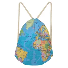 Noisy Designs пыленепроницаемые портативные сумки на шнурке для мужчин и женщин с принтом карты складная обувь для хранения дорожные Чехлы для обуви сумки веревка