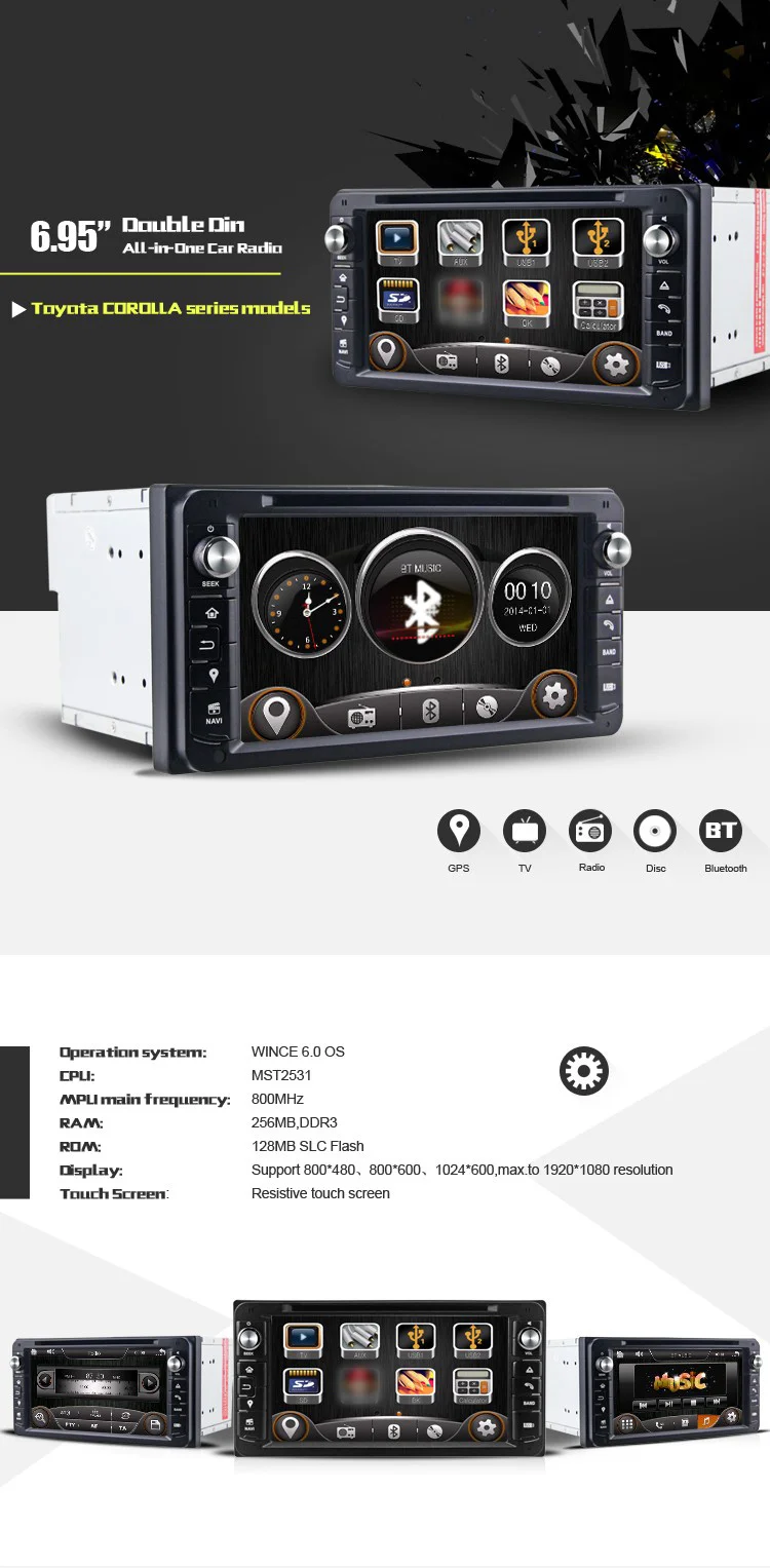 Perfect Eunavi 2 Din car gps dvd for toyota Toyota Hilux VIOS Old Camry Prado RAV4 Prado 2004 2005 2006 2007 2008 car dvd player 1