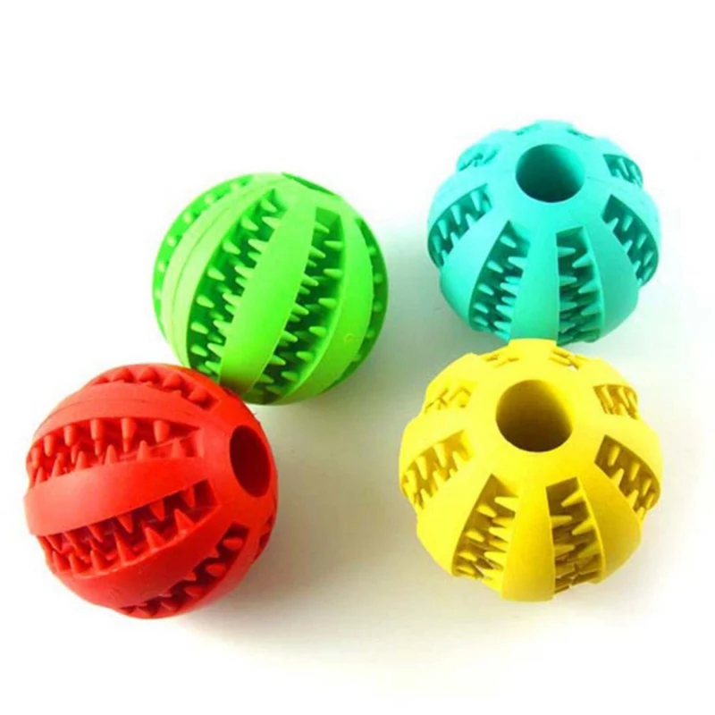 Pet Toy Interactive Dogs Toy Dog Chew Balls Durable Pet Rubber Elastic 