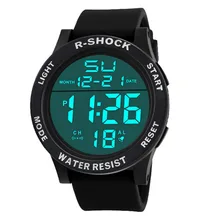 Лидирующий бренд цифровые часы мужские электронные наручные часы резиновый светодиодный спортивные часы relogio masculino Цифровые мужские часы erkek saat