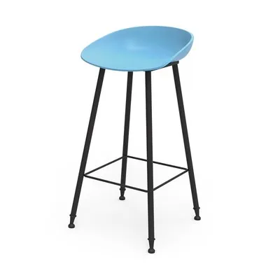 Новинка, современный минималистичный барный табурет в скандинавском стиле, домашний табурет из кованого железа, креативный барный стул, высокий стул, сидящий высота 75 см - Color: A
