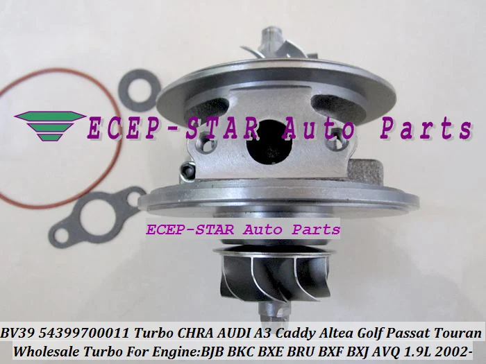 

Free Ship Turbo cartridge CHRA BV39 54399880022 54399700022 751851 For AUDI A3 For SEAT Altea VW Caddy Golf Passat BJB AVQ 1.9L