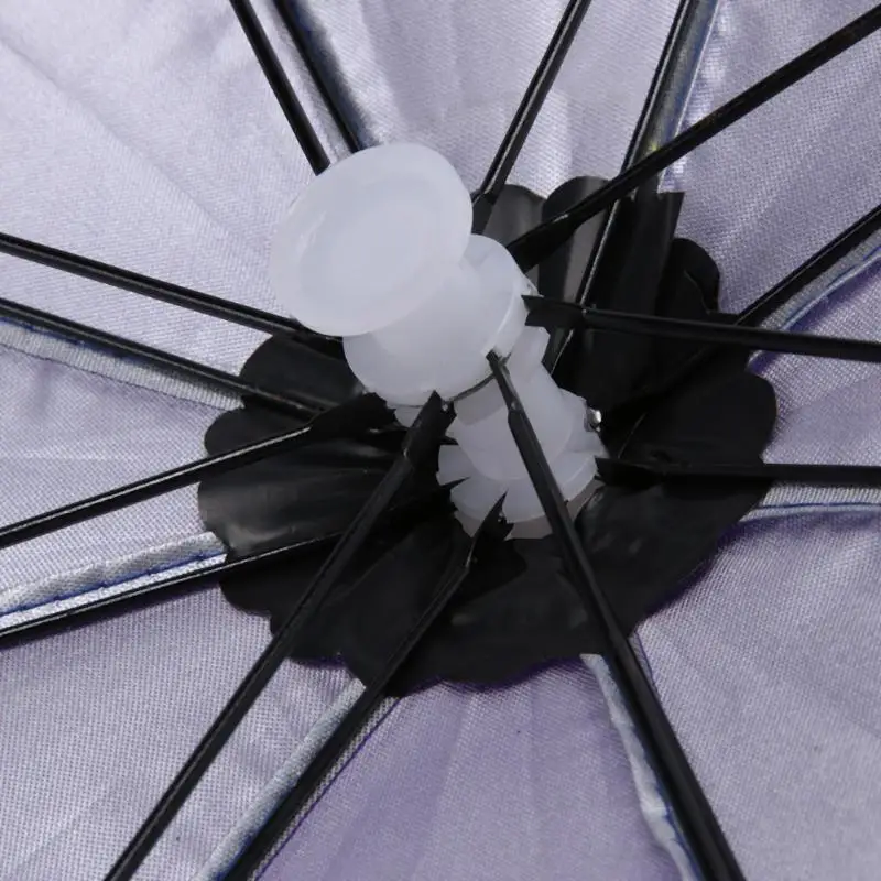 1 шт. Анти-дождь эластичная лента головной зонтик шляпа Открытый рыбалка солнцезащитный инструмент шляпа складной дождевой зонт для рыбалки Кемпинг Кепка