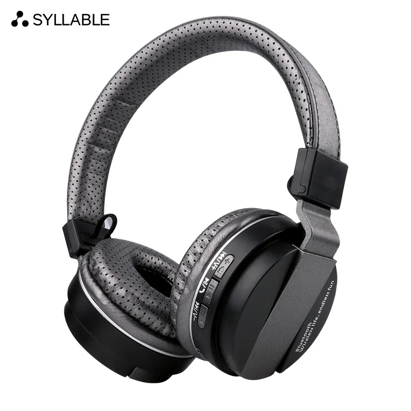 SYLLABLE BT86 Stereo Bluetooth Headphone Noise Cancelling Wireless Bluetooth Headphone SYLLABLE Portable Headset with microphone rapoo h6020 wireless bluetooth v2 1 handsfree stereo headset headphone with microphone grey