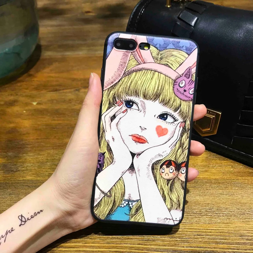

Bunny girl Phone Cases Cover for iphone X XR XS MAX 6 6s 7 8 Plus TPU Cover Coque For iphone 7 8Plus iphone 5SE Cases