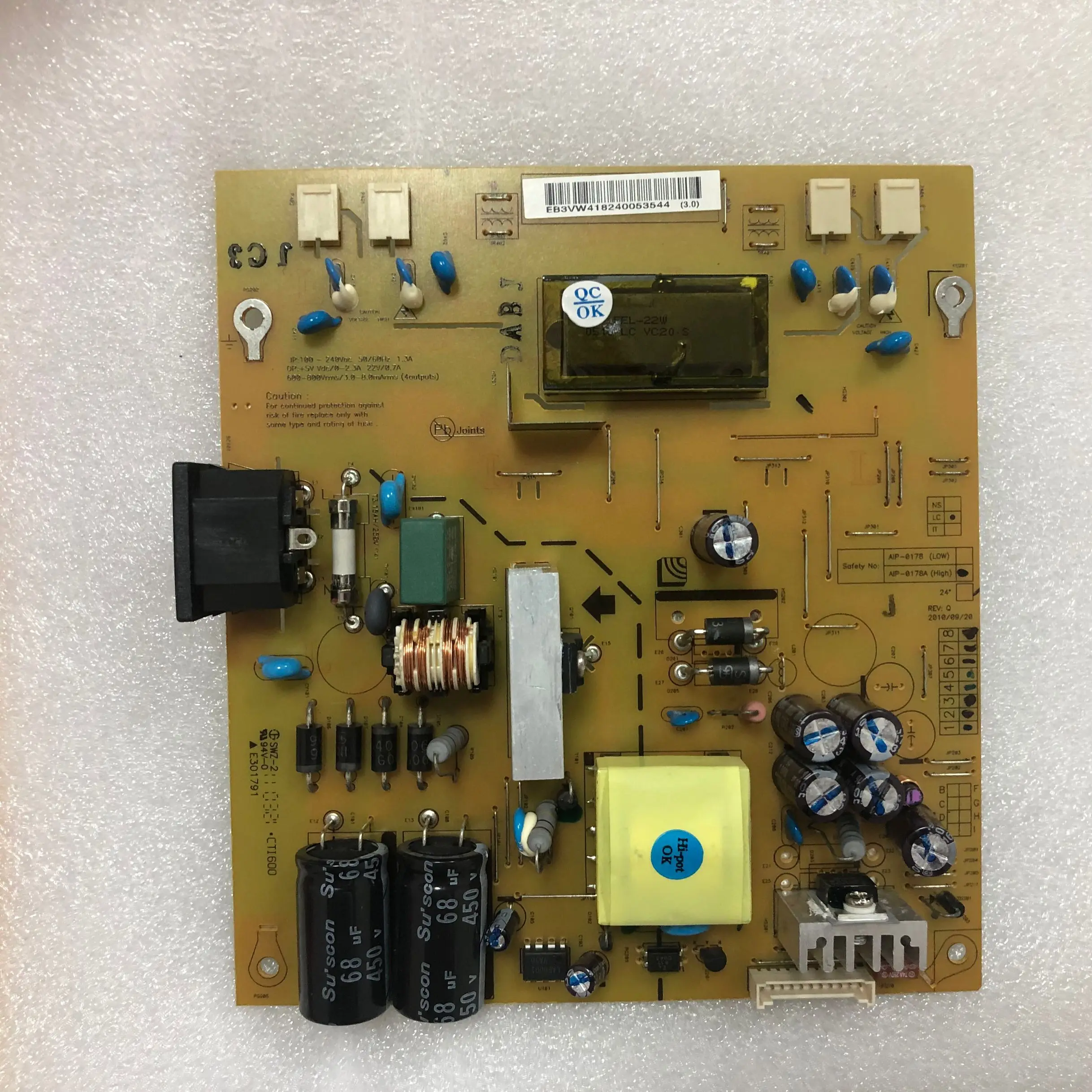 100%new W2252tq C243wt W2252v W2443tv Power Board Aip-0178a Eadp-42af ...