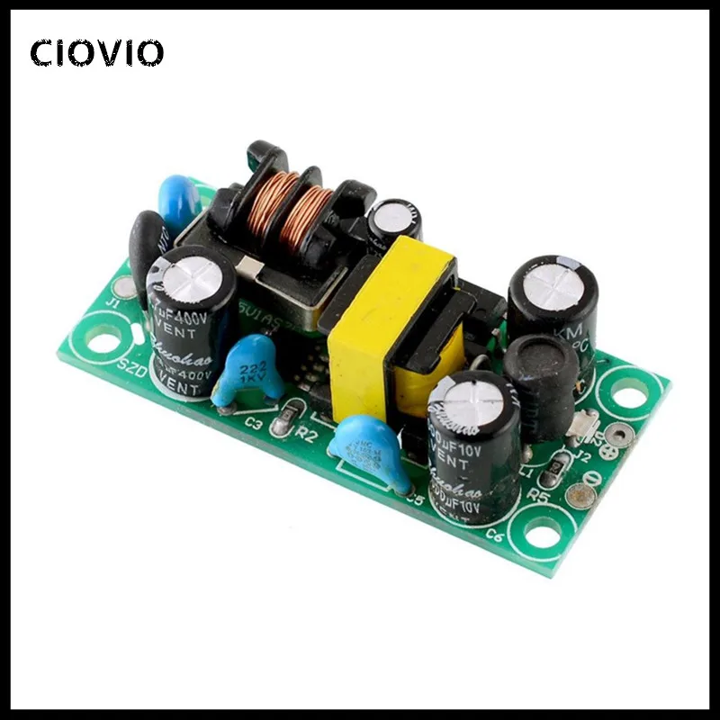 AC-DC 5V 1A 1000mA преобразователь напряжения понижающий адаптер модуля трансформатор с