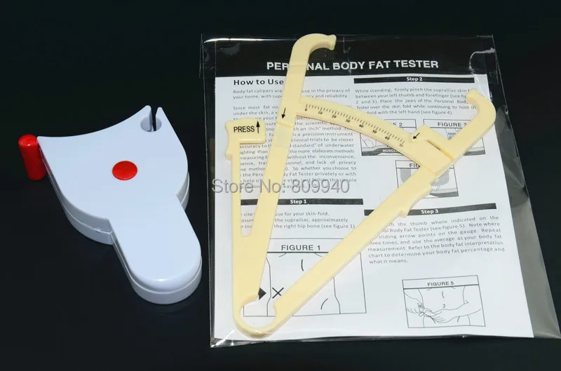Штангенциркуль для тела+ лента для тела, измерительная комбо. включает в себя таблицу жира для тела tapeline Прямая