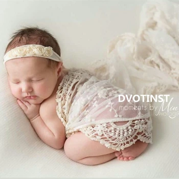 

Dvotinst Newborn Baby Photography Props Soft Lace Wrap Background Blanket Fotografia Accessories Infant Studio Shoot Photo Props
