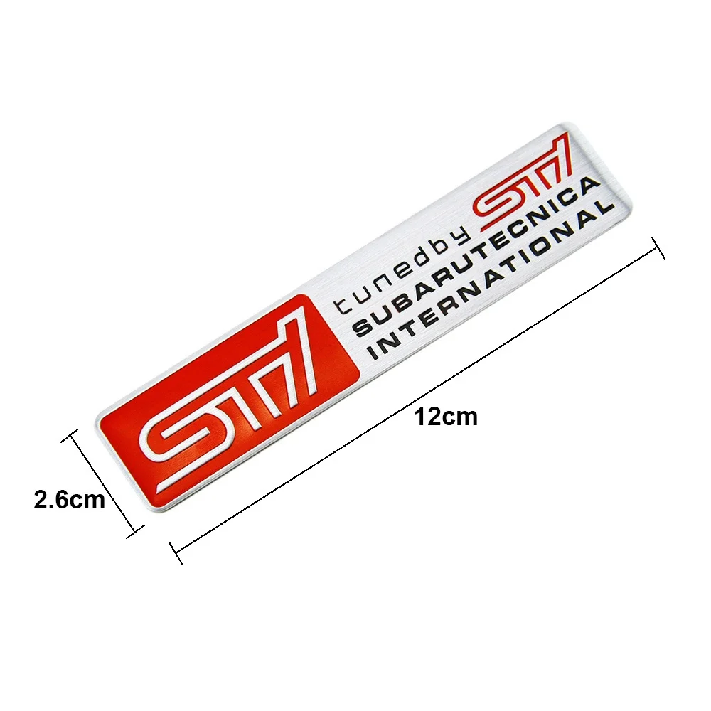 Metal Car Styling STI Sticker Car Door Tail Decal STI Emblem Badge for SUBARU LEGACY Forester Outback Rally WRX WRC XV Impreza